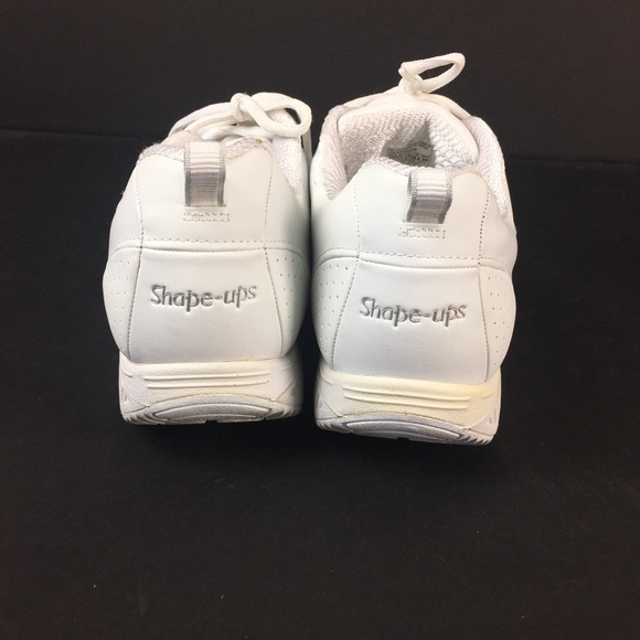 Skechers Shape Ups White Leather Fitness Toning Running Shoes Sz 9.5 12321 - Picture 5 of 9